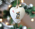 Border Terrier Ceramic Heart Bauble
